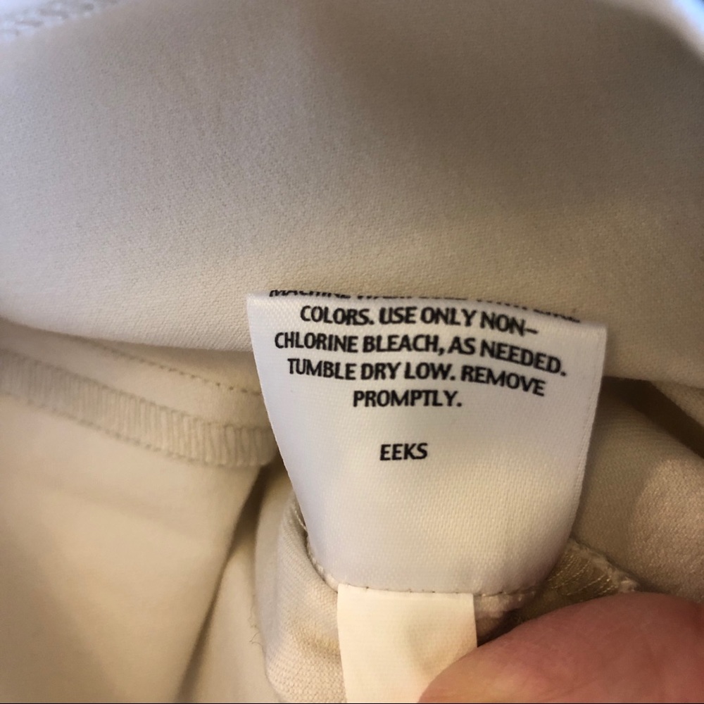 Eileen Fisher ivory stretchy pants - Picture 7 of 7